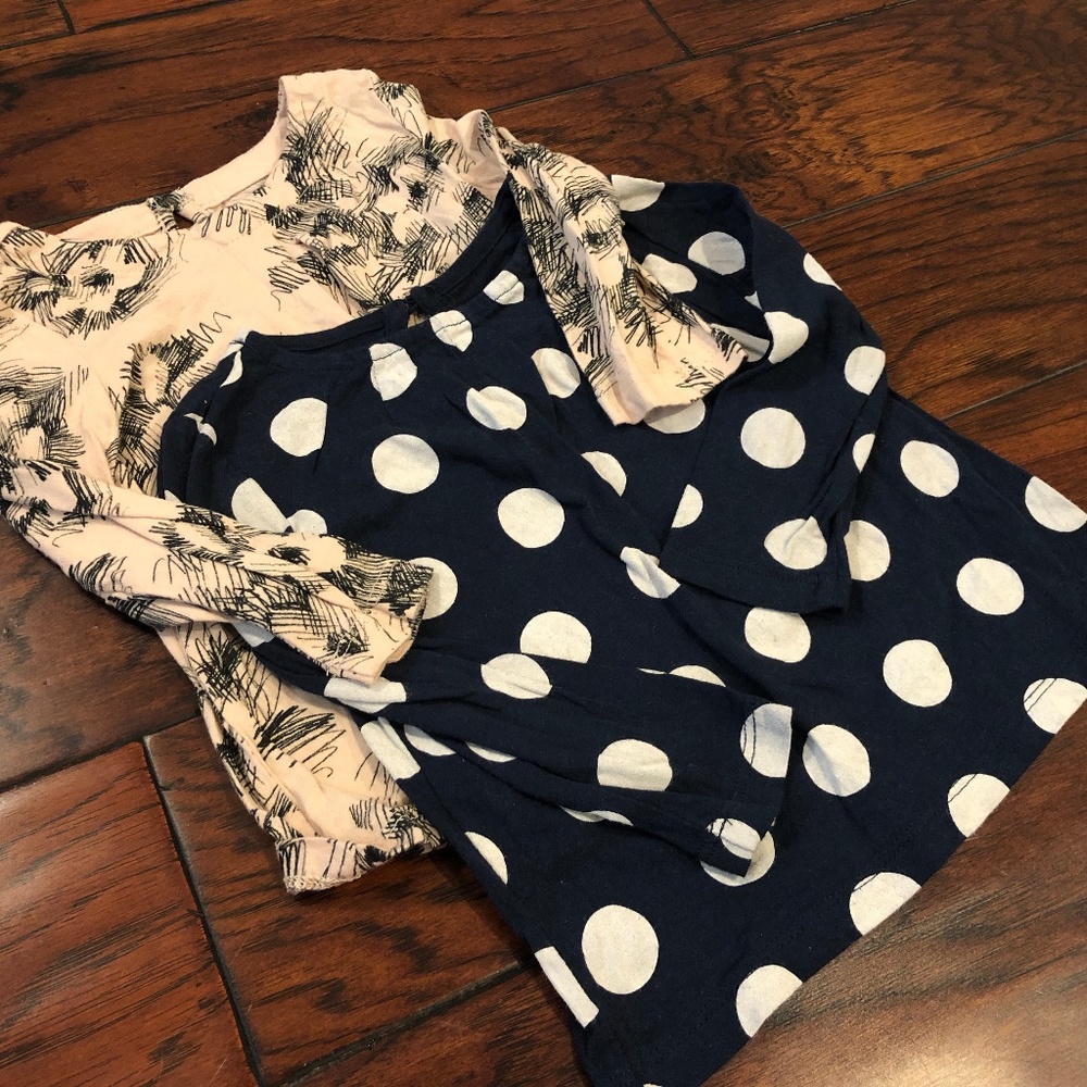 Gap Bundle x2 -- Toddler Girls Shirt, sz 12-18m